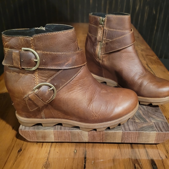 Sorel Joan of Arc Wedge Boots Brown size 9 - Picture 10 of 10